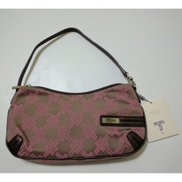 TUMI Signature Logo SMALL Shoulder Purse Bag - Picture 1 of 11